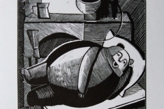 Иллюстрация к сказке Мужик и медведь 2, Заблоцкий Павел, 15 лет, рук. Щербин Владимир, Дзержинская школа искусств, Дзержинск, Беларусь