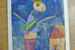 Портрет козлика из лубяной избушки, Куликова Ирина, 7 лет,