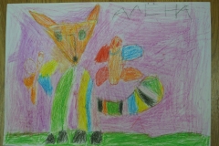 Портрет лисы, Федина Алена, 5 лет