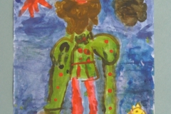 Портрет старика, Данилова Василиса, 7 лет, Арлекин, Пенза