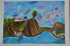 Гуси-лебеди, Губина Ангелина, 11 лет, рук. Цепкова В.А., ДХШ №1, Пенза