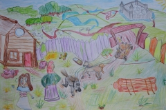 Дочь и пачерица, Дмитрий Вовер, 11 лет, рук. Олита Гаркалне, Латвия