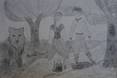 Иван царевич и серый волк, Алина Нестеренко, 11 лет, рук. Олита Гаркалне, Латвия