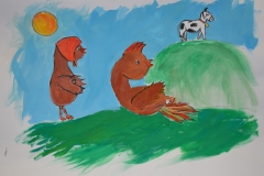 Неряха петушок, Дарья Овчарук, 10 лет, рук. Кристине Япиня, Латвия