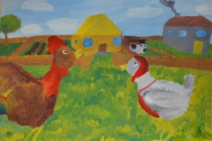 Проскользнувшее зёрнышко, Алисе Мороза, 10 лет, рук. Кристине Япиня, Латвия